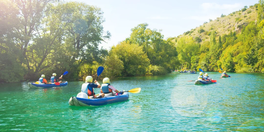 Kayak am Fluß Zrmanja